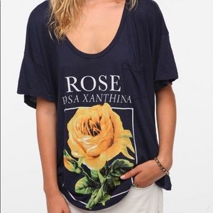 Rose slub tee